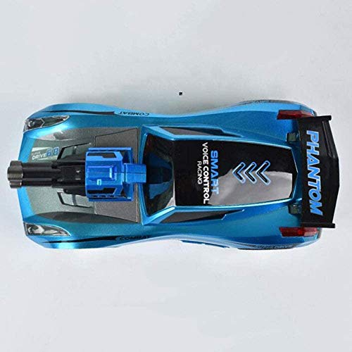 ZHLFDC Juguete de regalo para niños 1:16 Control remoto Coche reloj inteligente para niños Control de voz Control remoto Coche DIY Comando de voz STUNT Racing Toy Simulación de juguete de carreras con