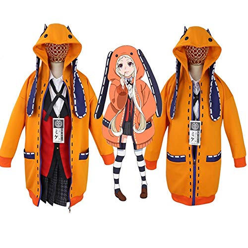 Zhongkaihua Yomoduki Runa Cosplay Disfraces Jabami Yumeko Conjunto Completo de Uniforme Cosplay para Mujer Halloween/Etapa Fiesta Cosplay para Anime Kakegurui Twin Fans/Amantes