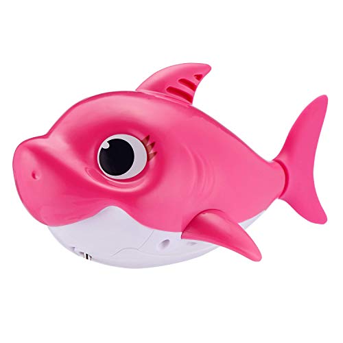 ZURU Robo Alive Junior- Baby Shark Mummy - Juguete de baño, Color Rosa