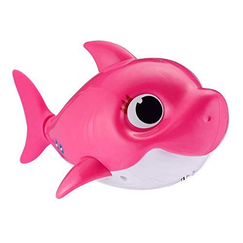 ZURU Robo Alive Junior- Baby Shark Mummy - Juguete de baño, Color Rosa