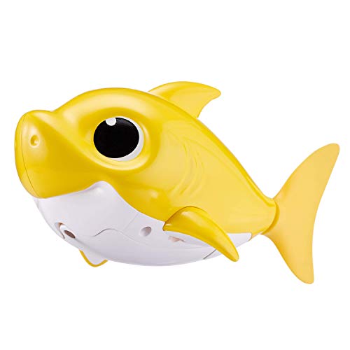 ZURU Robo Alive Junior Shark Baby Juguete de baño, Color Amarillo (ZURU Inc 25282)