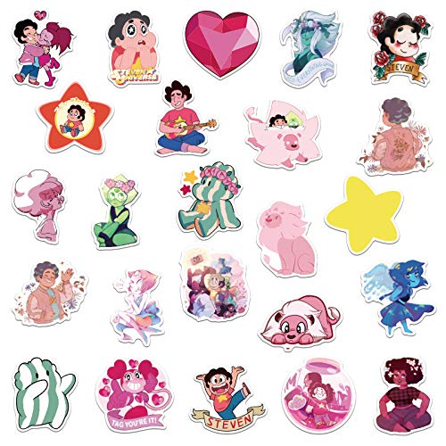 ZXXC 50 Piezas no repetitivas Steven Universe Graffiti Pegatinas Impermeable Maleta portátil monopatín Pegatinas