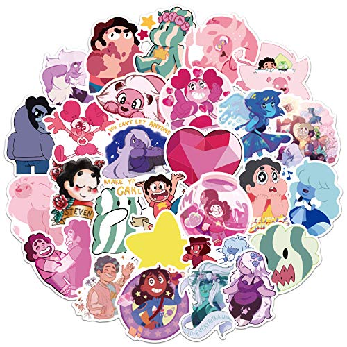 ZXXC 50 Piezas no repetitivas Steven Universe Graffiti Pegatinas Impermeable Maleta portátil monopatín Pegatinas