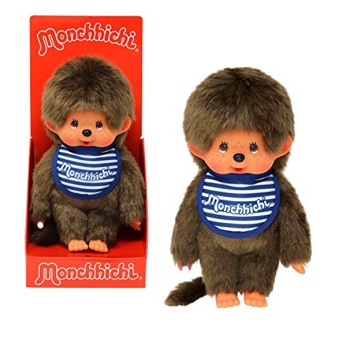 BANDAI- Monchhichi - Babero Infantil (20 cm) - SE23389