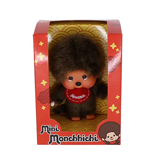 Bandai-SE24128 Monchhichi - Peluche Mini Moncchichi-SE24128, SE24128, Multicolor