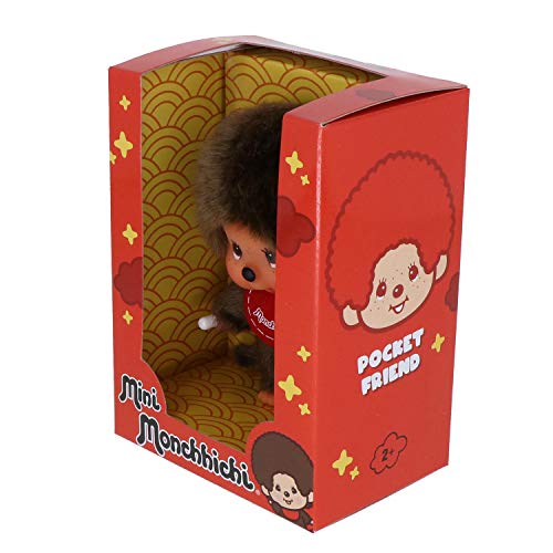 Bandai-SE24128 Monchhichi - Peluche Mini Moncchichi-SE24128, SE24128, Multicolor