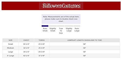 Fun Costumes The Karate Kid Adult Authentic Skeleton Suit Small