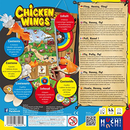 Huch & Friends 879431 – Chicken Wings, Juego de habilidad , color/modelo surtido