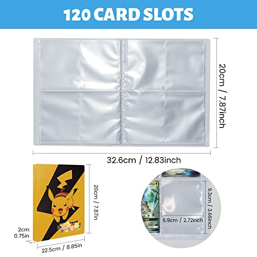 Album Cartas Pokemon, Carpeta Pokemon para Tarjetas, Album Pokemon para Cartas 2021, Álbum de Entrenador de Cartas GX EX, 30 páginas - Puede Contener hasta 240 Tarjetas