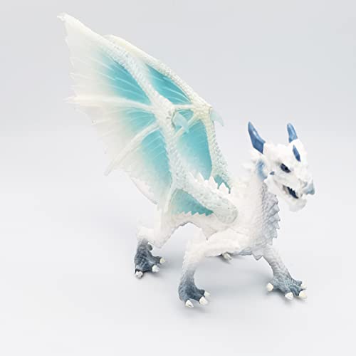 Doyomtoy - Dragón de hielo para niños, figura de acción de juguete para Navidad, regalo de cumpleaños