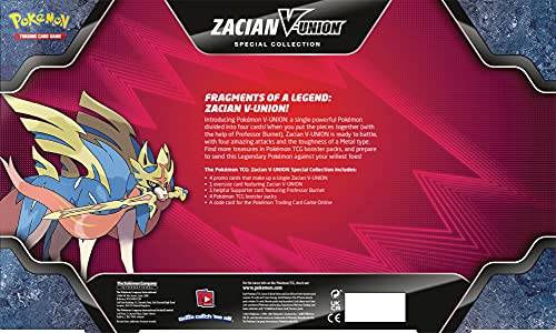 Pokémon Mewtwo / Greninja / Zacian V Union Box, Juego de Cartas para 2 Jugadores a Partir de 6 años, más de 10 Minutos de Tiempo de Juego