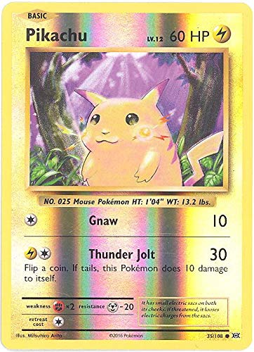 Pokemon - Pikachu (35/108) - Evoluciones XY - Holo inverso