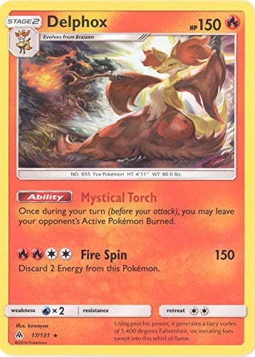 Pokemon Singles Delphox - 17/131 - Holo Rare - Luz prohibida