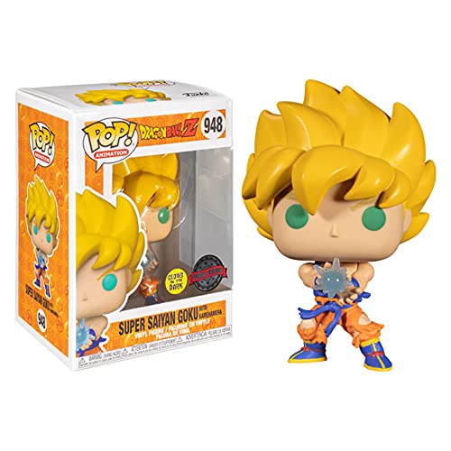 Pop Animation 948 Dragon Ball Z – Super Saiyan Goku con Kamehameha Wave Glow in The Dark