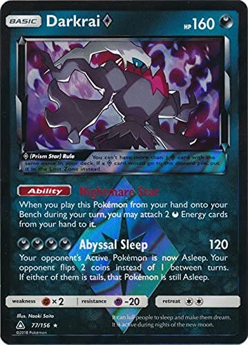 Prisma Darkrai - 77/156 - Holo Rare - Sol y Luna: Ultra Prisma