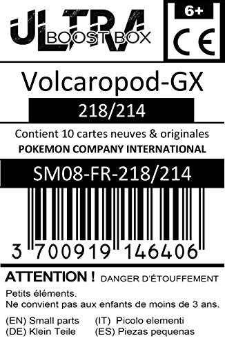 Volcaropod-GX 218/214 ARC en Ciel Secrète - #myboost X Soleil & Lune 8 Tonnerre Perdu - Coffret de 10 Cartes Pokémon Françaises