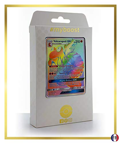 Volcaropod-GX 218/214 ARC en Ciel Secrète - #myboost X Soleil & Lune 8 Tonnerre Perdu - Coffret de 10 Cartes Pokémon Françaises