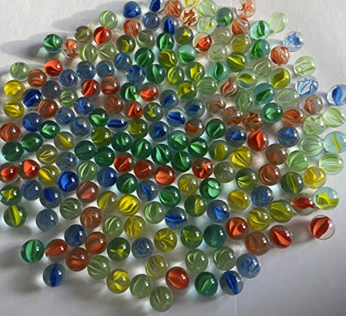 190 canicas de cristal multicolor, 16 mm, piedras de cristal, para rellenar jarrones, transparentes, piedras brillantes, decorativas, juego de canicas