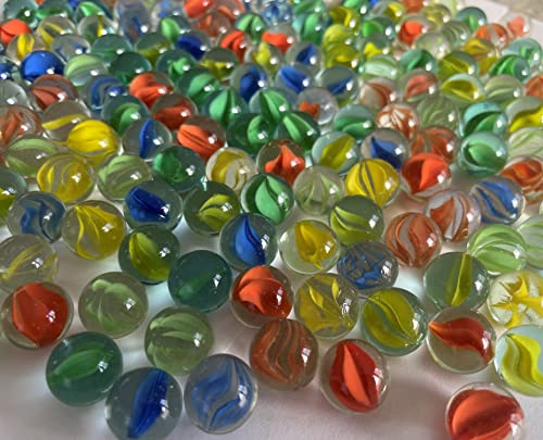 190 canicas de cristal multicolor, 16 mm, piedras de cristal, para rellenar jarrones, transparentes, piedras brillantes, decorativas, juego de canicas