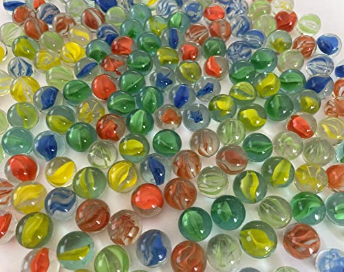 190 canicas de cristal multicolor, 16 mm, piedras de cristal, para rellenar jarrones, transparentes, piedras brillantes, decorativas, juego de canicas