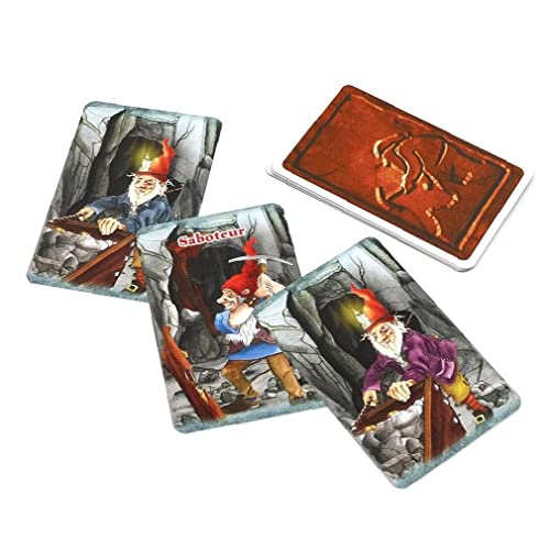 1set Party Card Game Saboteur 1 + 2 Juegos Mesa Full Inglés Base + Extensión Dwarf Miner Funny Family Paly