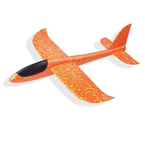 2 piezas Avión de espuma de poliestireno,juguete de avión para niños Planeador de tiro al aire libre Planeador manual Modelo de juego de espuma voladora Regalo de juego para Niño Niña Cumpleaños