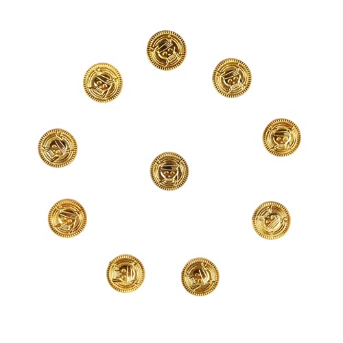 50 piezas pirata tesoro CoHalloween juego de fiesta accesorios esqueleto cabeza moneda para juegos de mesa tokens juguetes Cosplay dorado útil