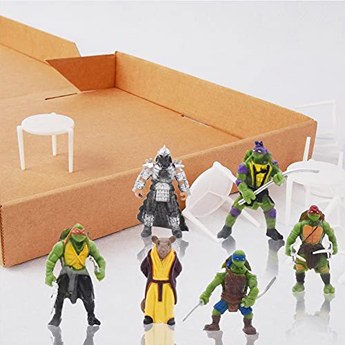 6pcs Mutant Turtle Caricatura Cake Topper, adolescentes mutantes tortugas figura de acción de dibujos animados pastel decoración creativa