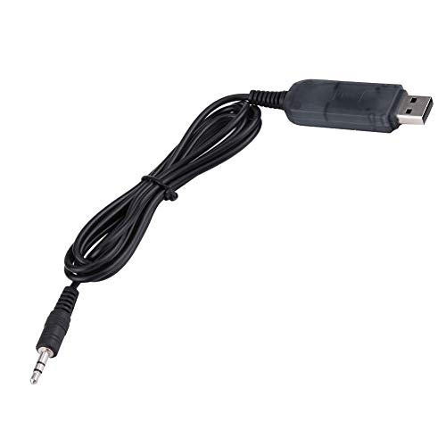 A sixx Cable de Audio Cable de simulador de Vuelo Negro, Cable de simulador, Cable USB para Piezas de RC