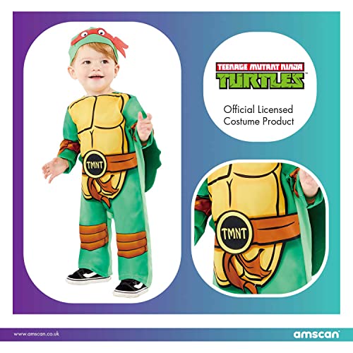 amscan 9909133 TMNT - Disfraz de bebé (18 a 24 meses), unisex, para niños, multicolor