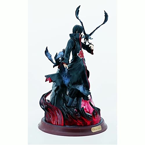 Anime Naruto Uchiha Itachi PVC Pop Colección de figuras de acción Modelo Akatsuki Cuervo Adornos de decoración de juguetes combinados Figuras de acción 27CM