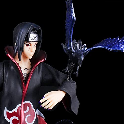 Anime Naruto Uchiha Itachi PVC Pop Colección de figuras de acción Modelo Akatsuki Cuervo Adornos de decoración de juguetes combinados Figuras de acción 27CM