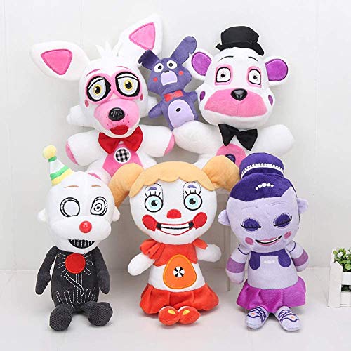 Anjinguang FNAF Springtrap FNAF Peluche de 8 pulgadas, FNAF Muñeca Bonnie Rabbit Foxy Chica FNAF Funtime FNAF Juguetes de peluche FNAF FNAF Juguetes de peluche de felpa FNAF