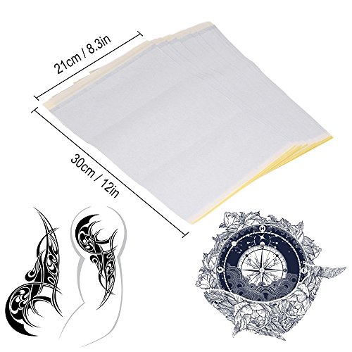 Anself Tatuaje Tattoo Transfer Paper Papel de Transferencia para Tatuaje papel transfer tattoo,piel sintetica tatuaje,termocopiadora tattoo (15pcs)