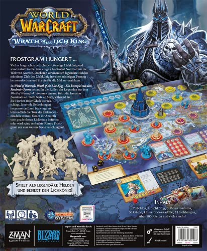 Asmodee World of Warcraft: Wrath of The Lich King, Juego del conocedor, Juego de Estrategia, Alemán