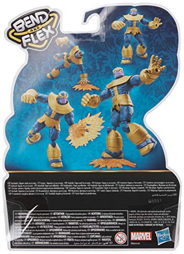 Avengers Bend and Flex Figura Thanos 15 Cm (Hasbro E83445X0) , Color/Modelo Surtido