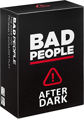 BAD PEOPLE Paquete de expansión Brutal de NSFW (El Juego de Fiesta Que Probablemente no deberías Jugar) (80 Tarjetas Nuevas de Preguntas)