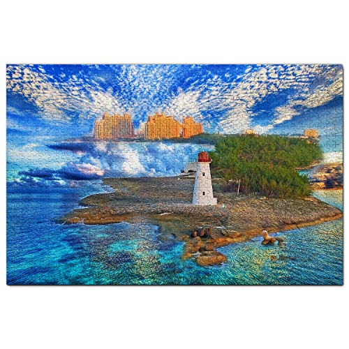 Bahamas Puzzle 1000 Piezas para Adultos Familia Rompecabezas Recuerdo Turismo Regalo