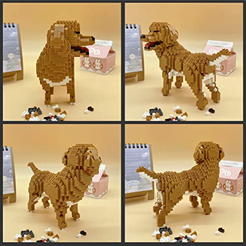 Balody Figura para armar con nanobloques. Perro Golden Reriever