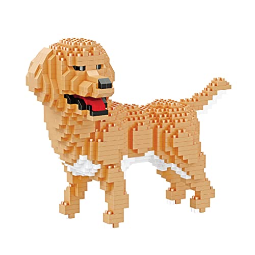 Balody Figura para armar con nanobloques. Perro Golden Reriever