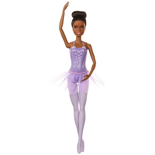 Barbie Bailarina de Ballet Afroamericana, Muñeca para Niñas y Niños +3 Años (Mattel GJL61)