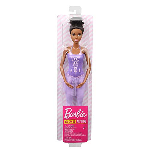 Barbie Bailarina de Ballet Afroamericana, Muñeca para Niñas y Niños +3 Años (Mattel GJL61)