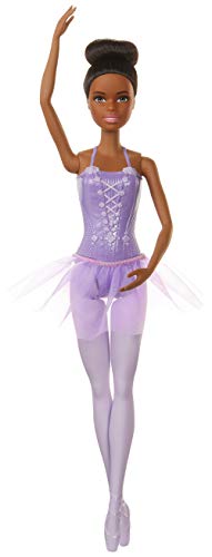 Barbie Bailarina de Ballet Afroamericana, Muñeca para Niñas y Niños +3 Años (Mattel GJL61)