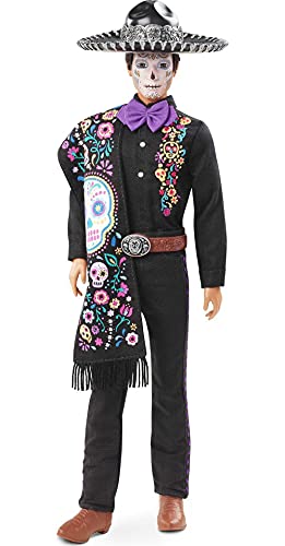 Barbie Signature Ken Día de Muertos, muñeco de colección de juguete (Mattel GXL26)