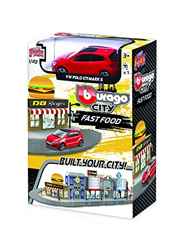 Bburago 31504 - Bburago-1/43 City-Fast Food + 1 vehículo