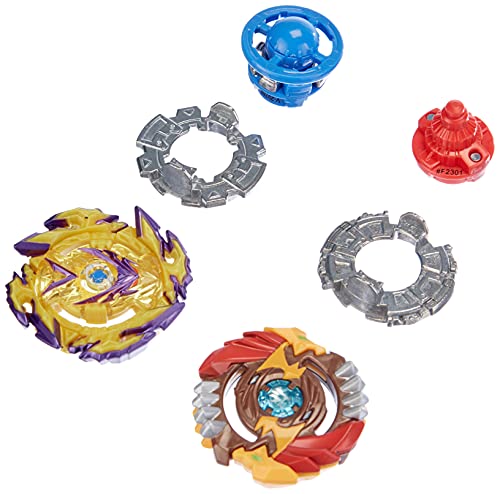 Beyblade Burst Surge - Paquete de 2 peonzas de competición, con Speedstorm Spear Valtryek V6 y Regulus R6, Juguete para niños, Desde 8 años de Edad