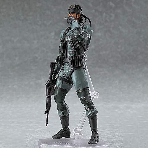 BINGFENG Metal Gear Solid Snake Figma243# Animado Figuras De Acción Coleccionables Estatuilla del Animado De PVC para Los Niños Adolescentes Y El Anime Aficionados Regalo 16CM