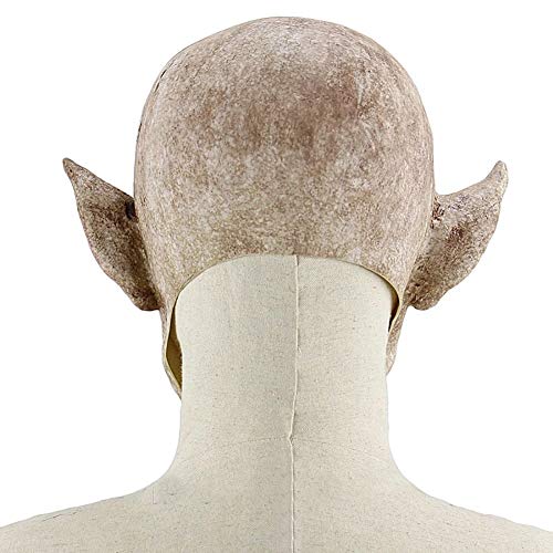 Blaward Novedad Látex Terror Masks/ Halloween Costumn para fiesta/máscara de cabeza aterradora cara para adultos y ancianos máscara con pelo para fiesta de Halloween