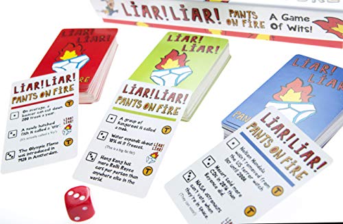 Boxer Gifts GA3033 Liar Liar Pants On Fire Fun Juego de Cartas | Rápido Ritmo | para Toda la Familia y Edades