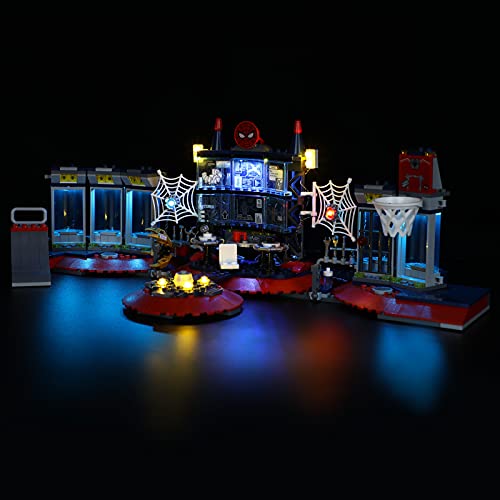 BRIKSMAX Kit de iluminación LED para Marvel Spider-Man Attack on The Spider Lair - Compatible con Lego 76175 - No incluye el juego Lego